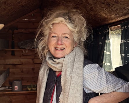 Christian Doyle in her allotment shed.
