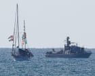 Dfat officials en route to Israeli prison after Australians on pro-Palestinian flotilla reportedly detained