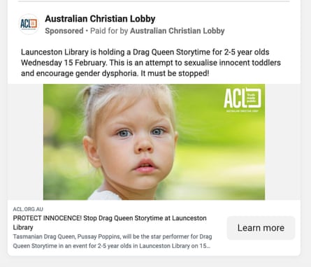 An Australian Christian Lobby ad