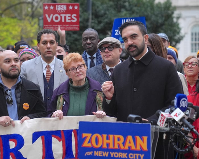 Trump threatens to pull federal funds for New York City if Zohran Mamdani wins mayoral election – live