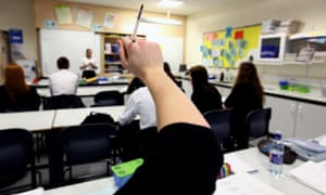 Pupils attend a biology class