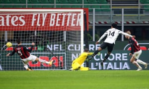 Juventus’ Weston McKennie thumps home their third.