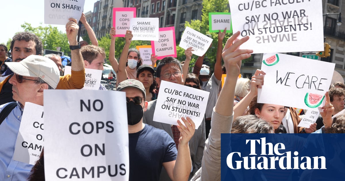 Columbia University faculty ‘horrified’ by mass arrests of student protesters