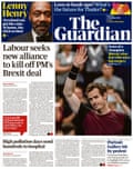 Guardian front page 21 Oct 2019