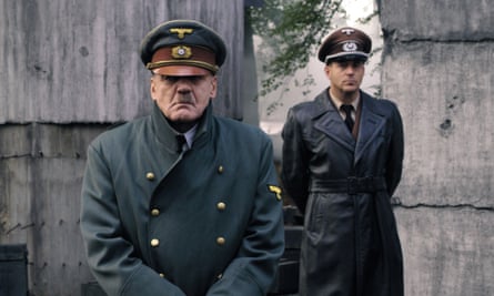 Ganz, left, as Hitler in Downfall, with Heino Ferch as Albert Speer.