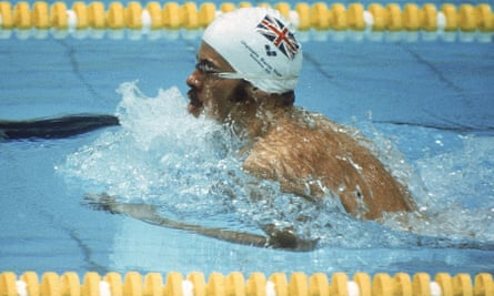 David Wilkie competing at the 1976 Olympic Games in Montreal in 1976.