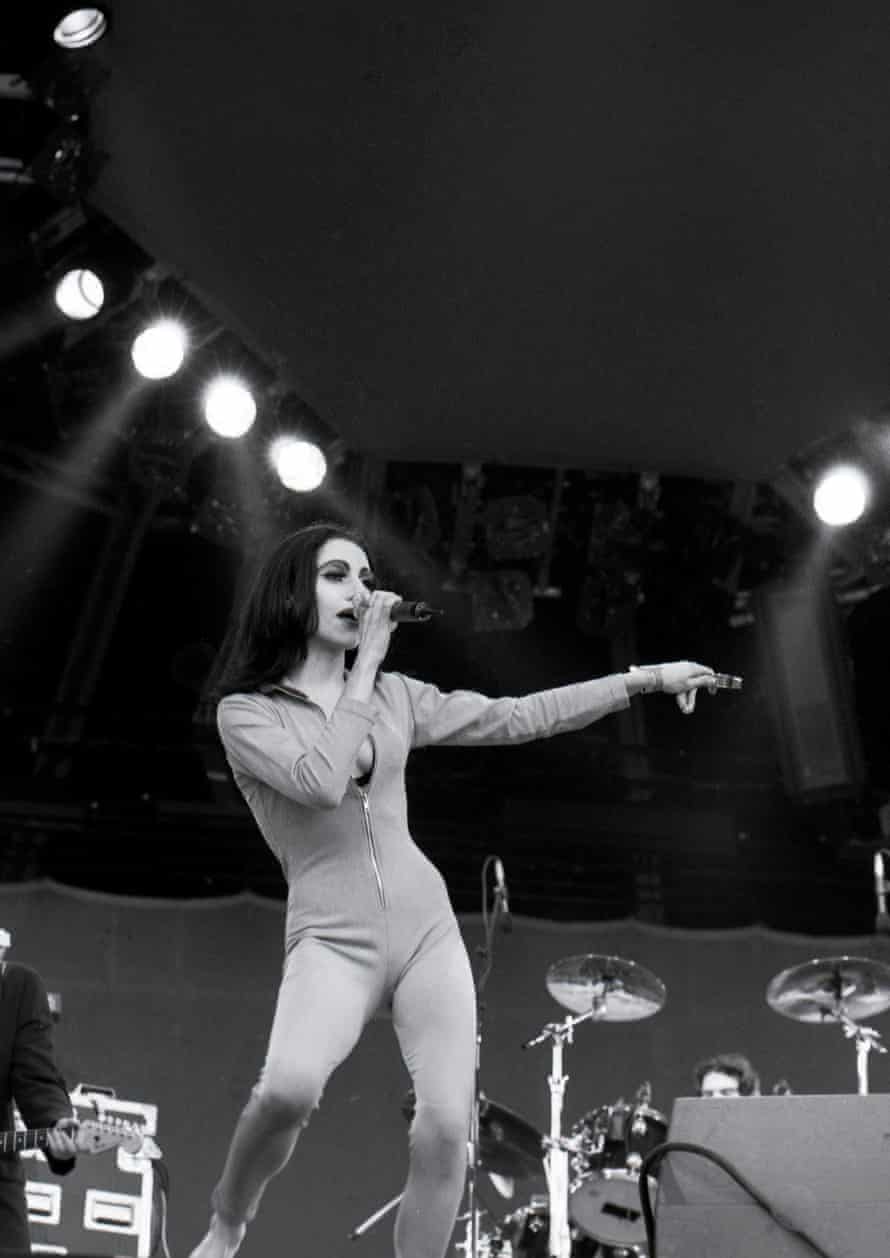 PJ Harvey at Glastonbury, 1992.