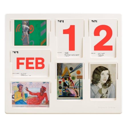 Tate perpetual postcard calendar