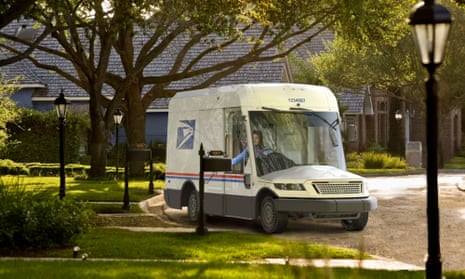 A prototype of the new mail truck Oshkosh will build for the US Postal Service. Sleek, modern and a bit like Justin Timberlake’s face, apparently.