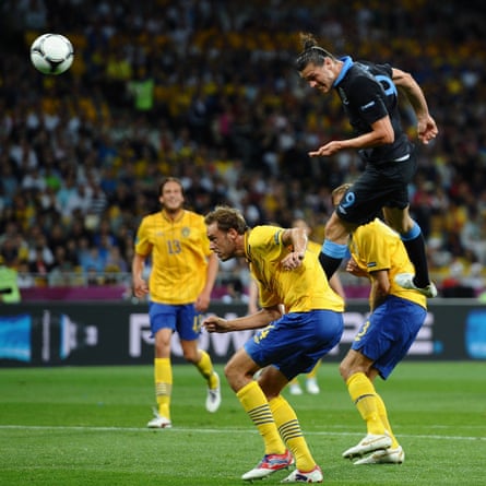 Andy Carroll’s memorable header against Sweden at Euro 2012 was his last competitive England goal.