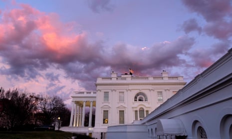 FILE photo, the west wing of the White House at sunset last month.