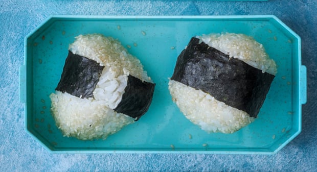 Shuko Oda's onigiri bento box.