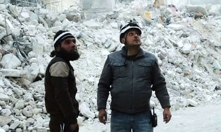 A still from Last Men in Aleppo. ‘The film is coming from the side of the human being,’ says Fayyad.