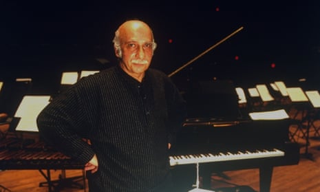 Giya Kancheli at Alice Tully Hall, at the Lincoln Center, New York, in 1995.