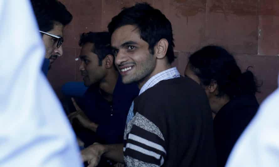 Indian student activist of Jawaharlal Nehru University(JNU) Umar Khalid in New Delhi in 2016