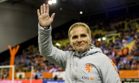 Sarina Wiegman after a Netherlands match in 2019
