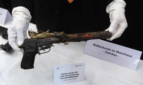 The Ceska pistol allegedly used by the Neo-Nazi gang to commit multiple murders.