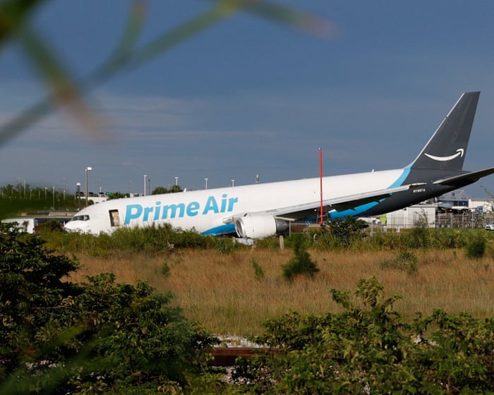Federal investigators search for cause of Amazon cargo jet crash that killed five