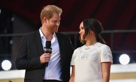 Harry and Meghan pictured at an event in Central Park, New York, in September.