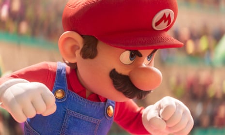 A baffling lack of comedy … Mario (voiced by Chris Pratt) in The Super Mario Bros Movie.