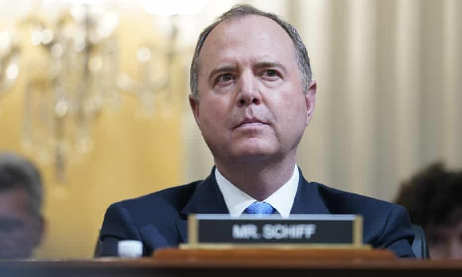Representative Adam Schiff listens as the House select committee investigating the January 6 attack on the Capitol holds its first public hearing on Thursday.