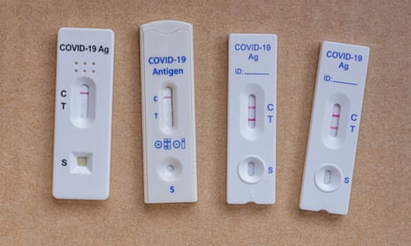 Two positive and two negative Covid tests