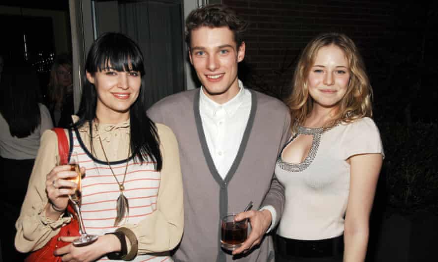 Emily Nestor (right) at a film party in New York.