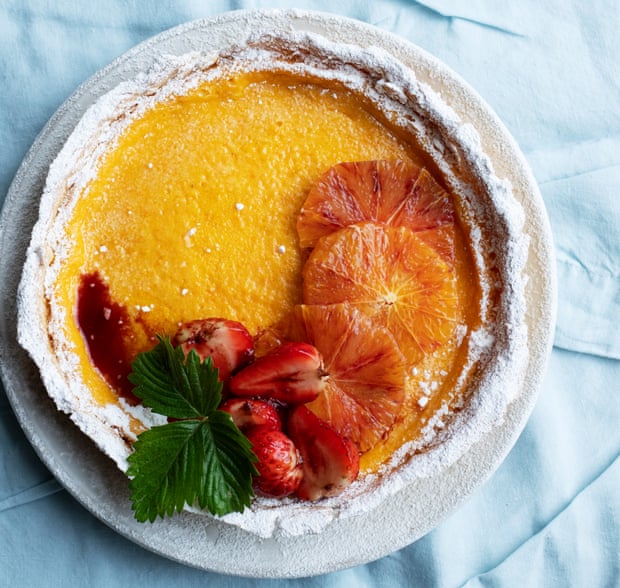 Nigel Slater’s orange custard tart.