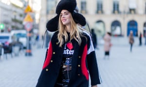 Chiara Ferragni at Paris fashion week in October 2016