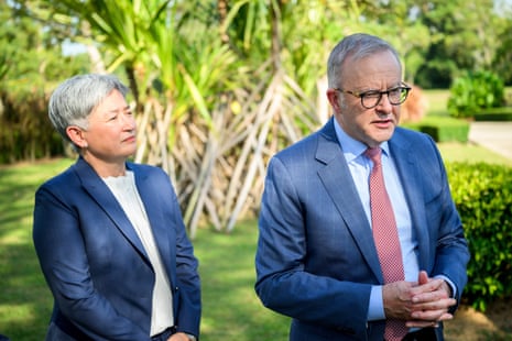 Australian prime minister Anthony Albanese and foreign minster Penny Wong