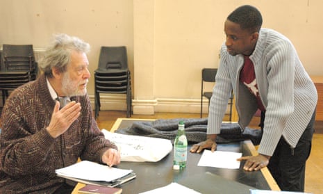 John Barton (left) in a workshop for The Comedies in 2005