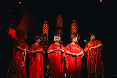 Performers at the opening night of Divine Playhouse