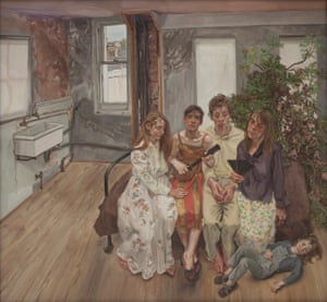 Large Interior, W11 (after Watteau), 1981-3, by Lucian Freud
