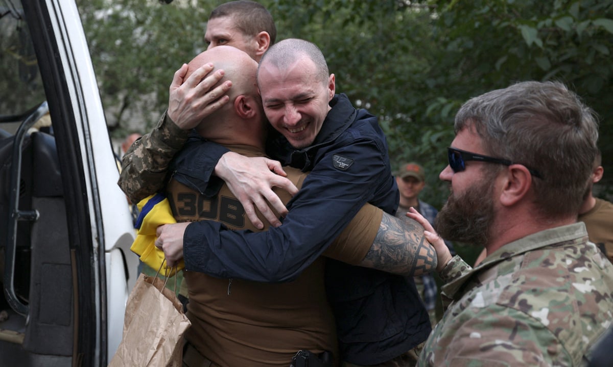 Hundreds released in Russia-Ukraine prisoner swap deal – as it happened | Ukraine | The Guardian