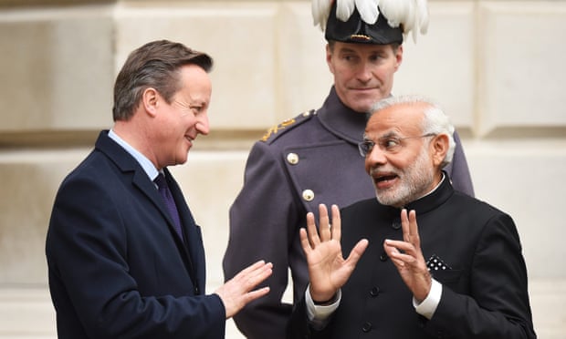 David Cameron and Narendra Modi