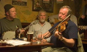 Scottish musicians playing music in Orkney.