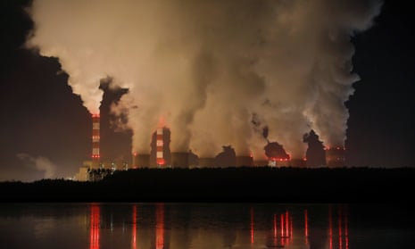 Smoke and steam billow from Bełchatów power station in Poland, Europe’s largest coal-fired plant.