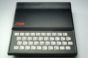 The award-winning design of the Sinclair ZX81, which was launched in March 1981.