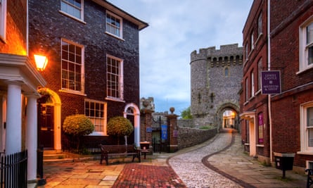 Lewes Castle gate.