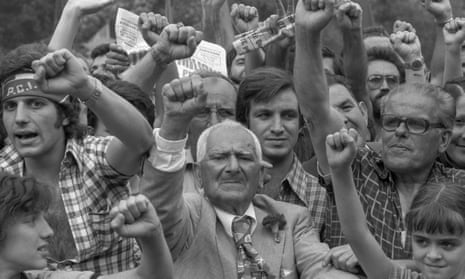 Supporters of the Italian communist party in 1976.