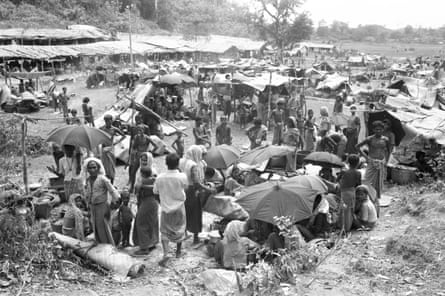 Rohingya refugees in Bangladesh in 1978