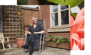 Joanne at home in Thaxted.