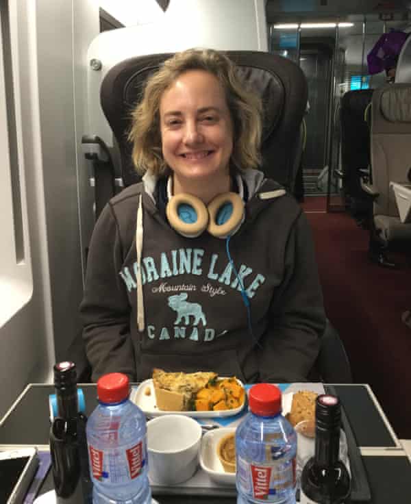 Backwards and forwards at weekends ... Bryony Hoskins on the Eurostar.