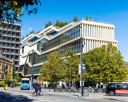 Ground-level view of Google’s new office.