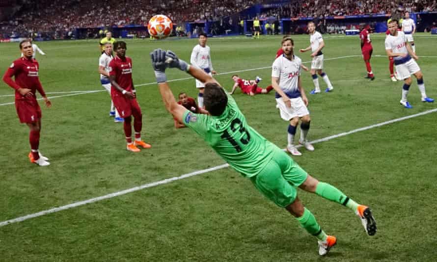 Alisson made some crucial late saves and was a commanding presence.