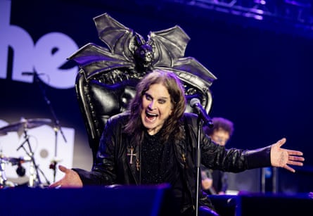 The prince on his throne … Ozzy Osbourne.