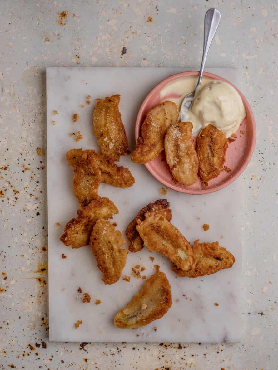 Coconut banana fritters by Uyen Luu