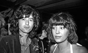 Heavy date: Des Barres in 1973 with Jimmy Page, guitarist of Led Zeppelin.