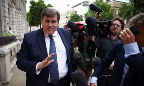 Kit Malthouse leaves the Cabinet Office on Whitehall, in London, Britain July 6, 2022.