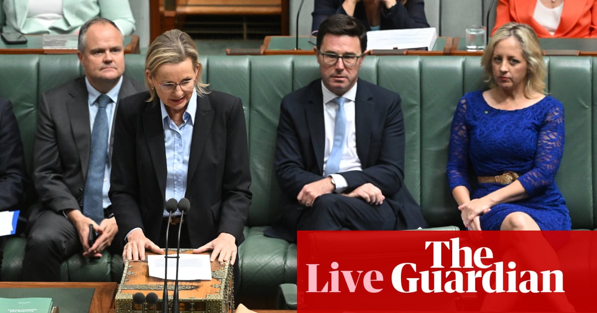 Australia politics live: Sussan Ley takes aim at ‘part-time minister, full-time president’ Chris Bowen over Cop deal as question time returns